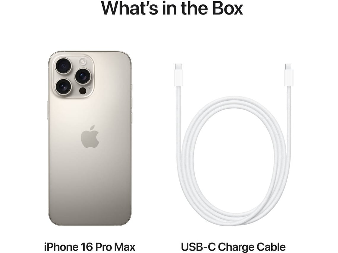 iPhone 16 Pro Max APPLE (6.9'' - 256 GB - Titanio Natural) | Worten.es