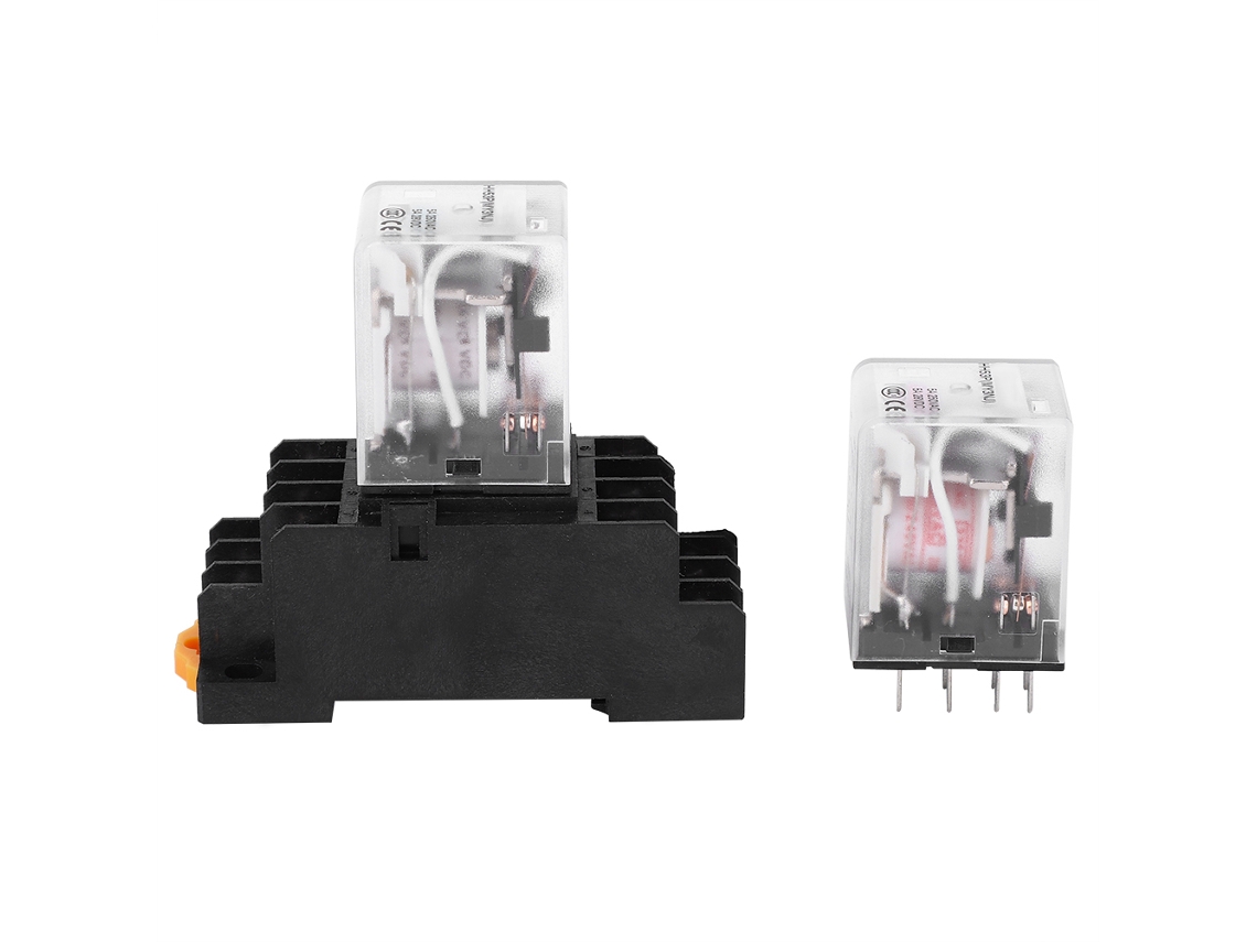 Relé Electromagnético Intermedio Pequeño Hh53p My3nj 24vdc 220vac 11 Pines
