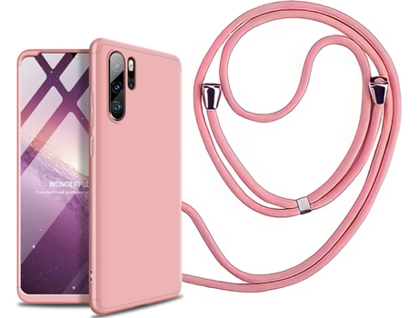 Funda Huawei P30 Pro Slim Armor 360º con Collar Rosa