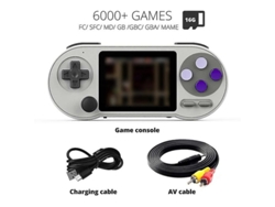 Consola De Juegos Portátil Sf2000 De 3 Pulgadas Ips, Miniconsola Portátil Con 6000 Juegos Retro Integrados