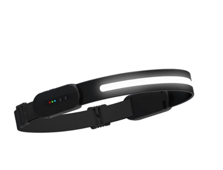 BISBISOUS Lx400 Linterna Frontal USB Recargable Led 230 Faro de Inundación con Sensor de Movimiento Conexión Teléfono/Música Negro