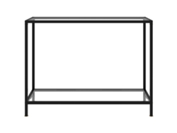 Mesa De Consola | Mesa De Entrada | Mesa De Apoyo Transparente Vidrio Templado 100x35x75 Cm