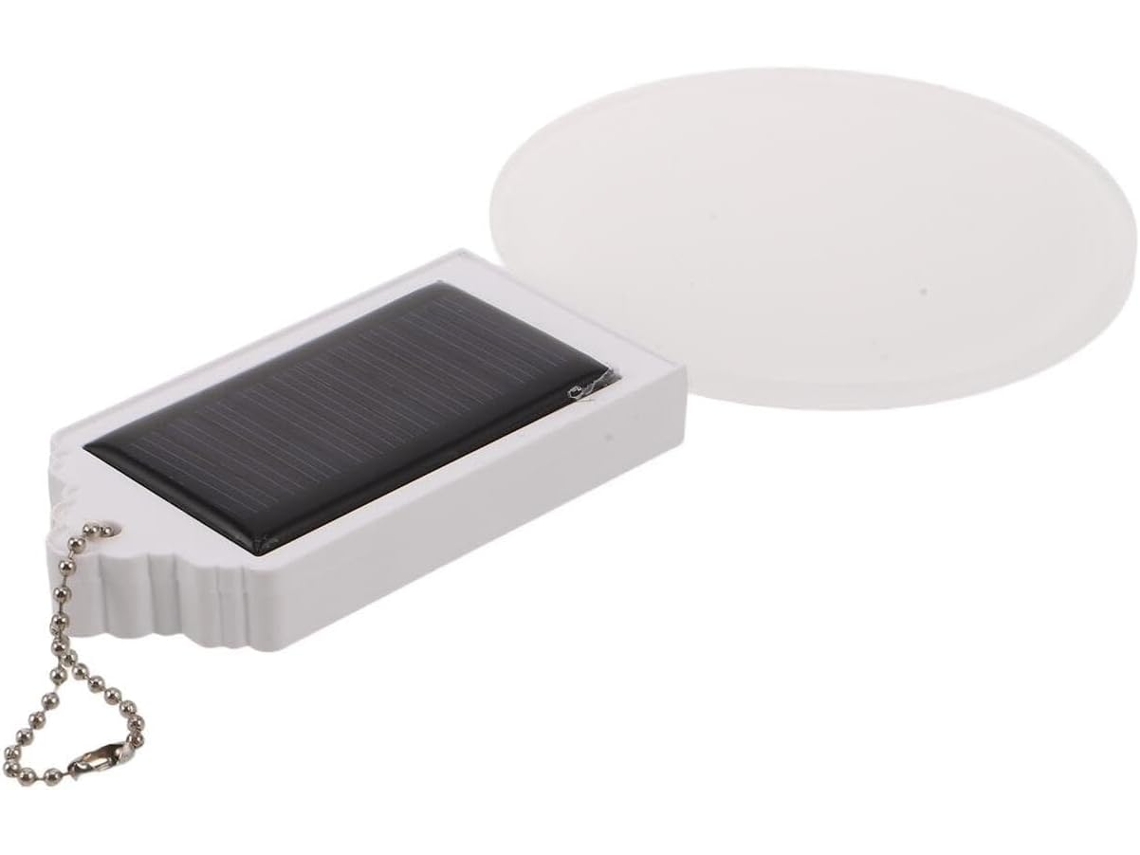 1 Pieza De Adorno Colgante Solar De Acrílico Blanco Sublimado, Luz Para
