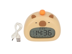 Reloj Despertador Capybara Con Luz Nocturna, Función De Repetición, Cuenta Regresiva, Múltiples Tonos De Llamada, Recargable De 800 Mah Para Niños.