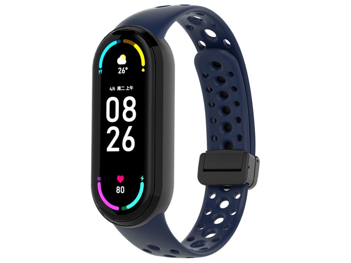 Correa para Xiaomi Smart Band 10/9/8 - Silicona - Cierre magnético negro