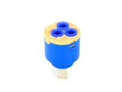Cartucho Cerámico Para Grifo Mezclador De 35 Mm, Válvula De Control Interna, Plástico Pp Azul.