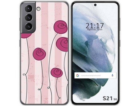 Carcasa Samsung Galaxy S21 5G TUMUNDOSMARTPHONE Flores Vintage Multicolor