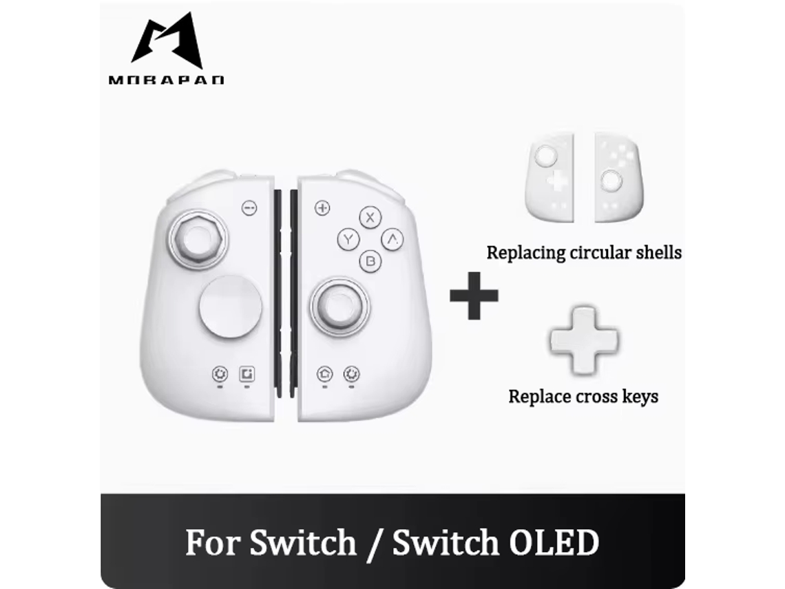 Mando Gemini 2 con joystick Hall, compatible con Nintendo Switch OLED, consola con joystick integrado, color blanco. Aeuzwr