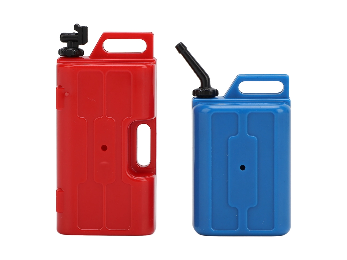 Tanque De Combustible Simulado Para Coche Rc A Escala 1/10, Accesorio Decorativo Para Scx10, Rojo + Azul