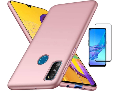 Kit Carcasa Y Protector Oppo A53 Fullcover Ultimatte Turtleshell Rosa