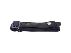 Cinturón Ajustable De Tela Elástica Sin Costuras Para Mujer, Ideal Para Pantalones Y Suéteres - Azul Oscuro