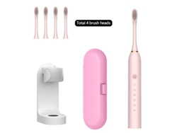 Escova de Dentes Elétrica JL-EIGHT X-3 MAX Rosa (45000 Rpm - 6 Modos - Recarregável)