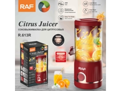 (Rojo) Exprimidor eléctrico de naranjas - Exprimidor doméstico automático - Exprimidor portátil pequeño y nuevo - Máquina para frutas