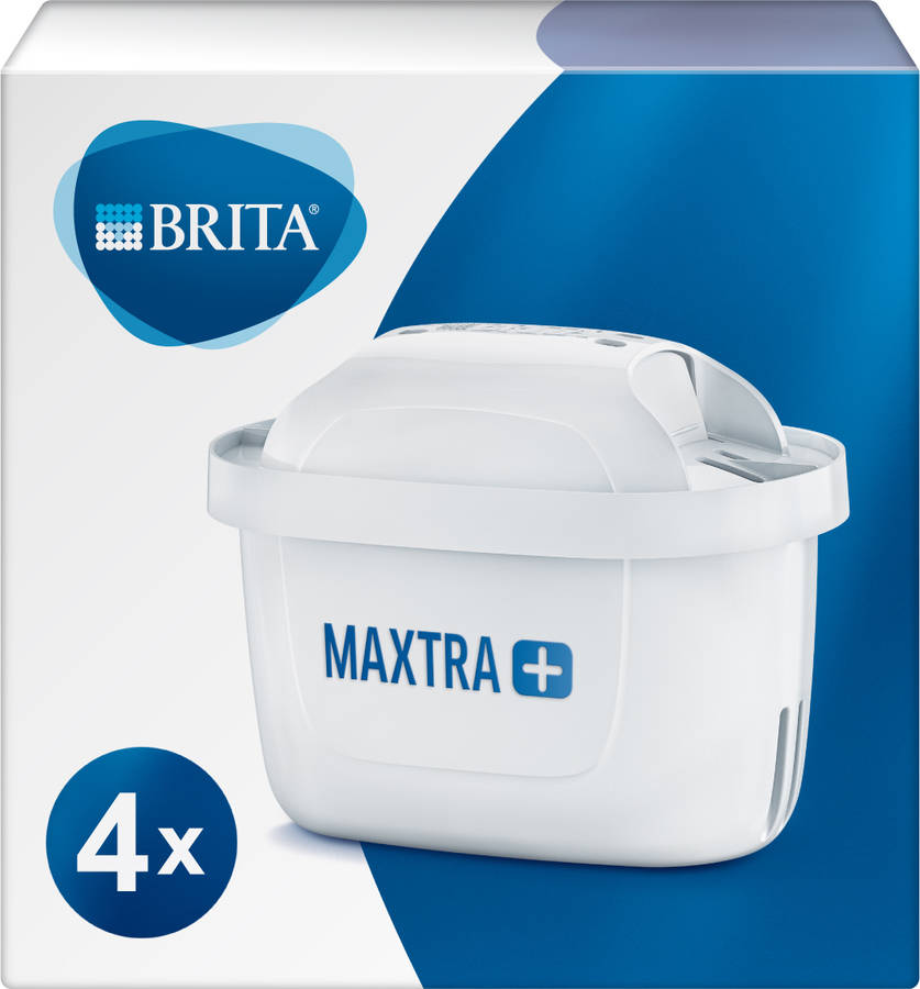 Pack 4x Recambio jarra brita maxtra+ microflow activo 4 und unidades de agua cartuchos compatible con filtrantes que reducen la cal el cloro y otras 1025373 accesorio