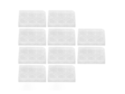 10 placas de cultivo transparentes y uniformes con tapa, 6 pocillos, para laboratorio de biología