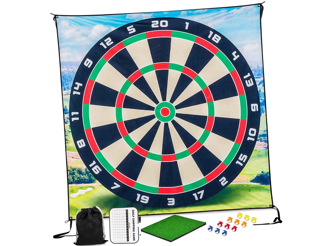 Juego De Chipping De Golf Con Pelotas Adhesivas Y Tapete De Práctica Para Juegos De Interior Y Exterior.
