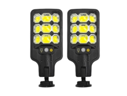 Rebe-luz Solar De Calle Super Brillante Con Sensor Pir Y Control Remoto Impermeable Ip65 Para Exterior Jardín Patio Seguridad