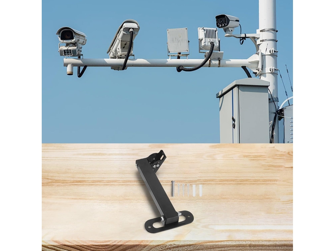 Soporte Metálico Para Cámara De Videovigilancia Y Foco Con Ajuste Direccional (40 Cm)