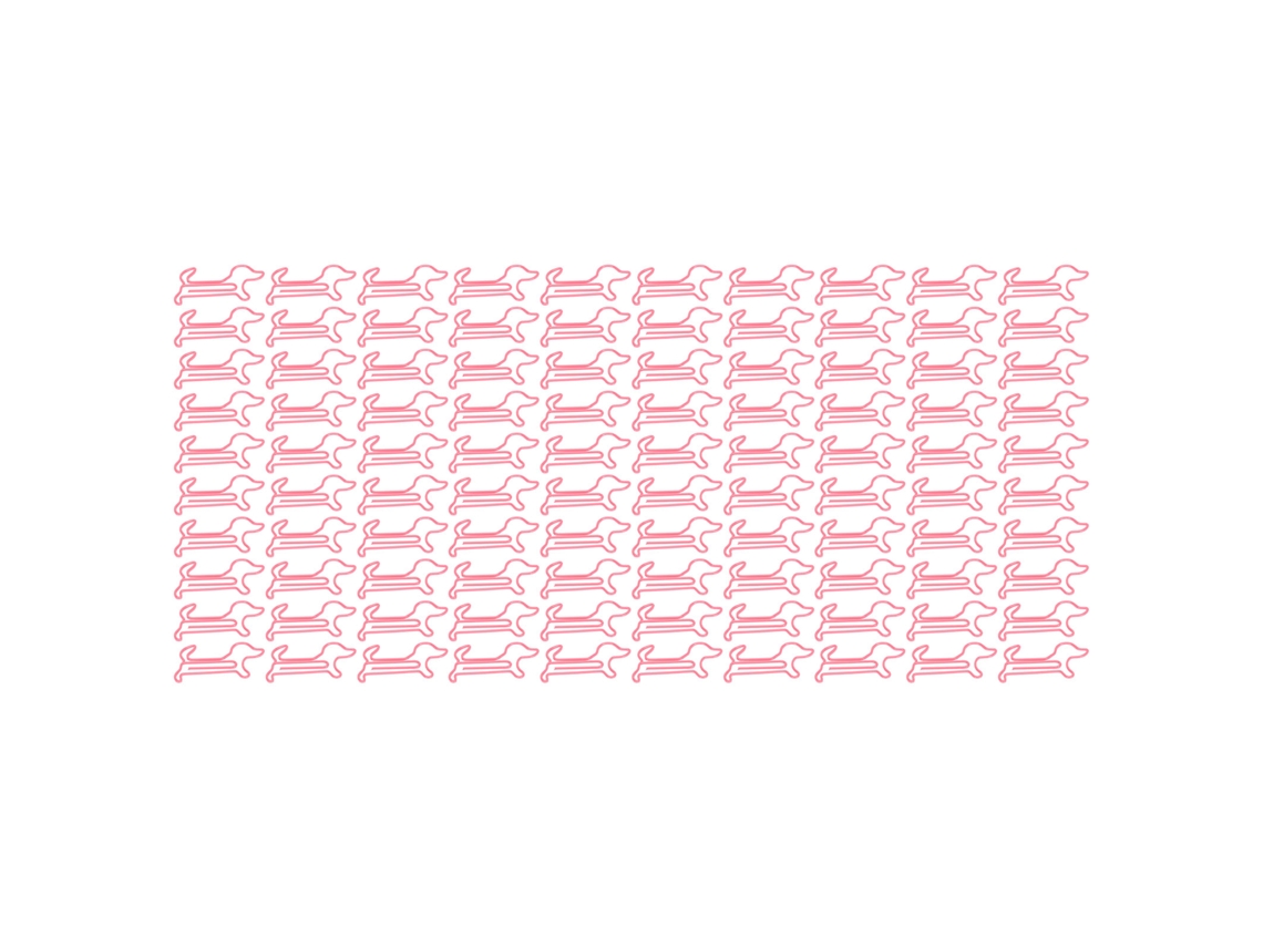 100 Clips De Papel Con Forma De Perro, Resistentes Al Óxido, Ligeros, Para La Escuela/oficina.