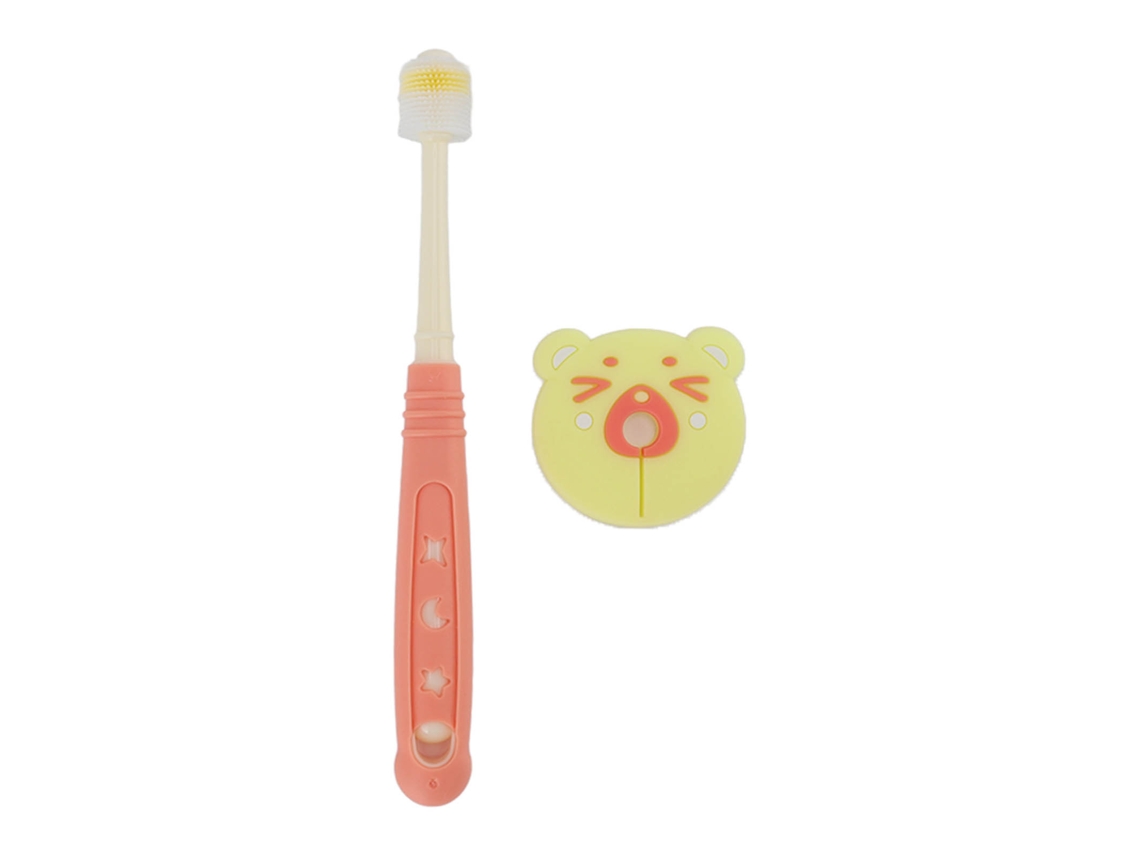 Escova De Dentes Infantil 360 Graus Cerdas Macias Massagem Brinquedo De Dentição