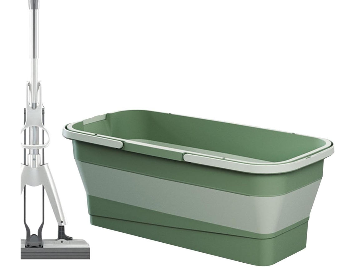 Cubo De Fregona Plegable, Cesta De Silicona Práctica Para Limpiar Fregonas | Lavado