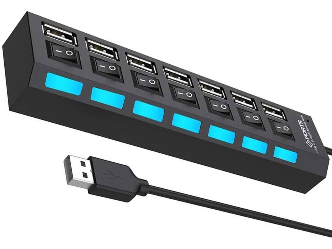 Hub KLACK Multiport (USB - 7 Puertas)