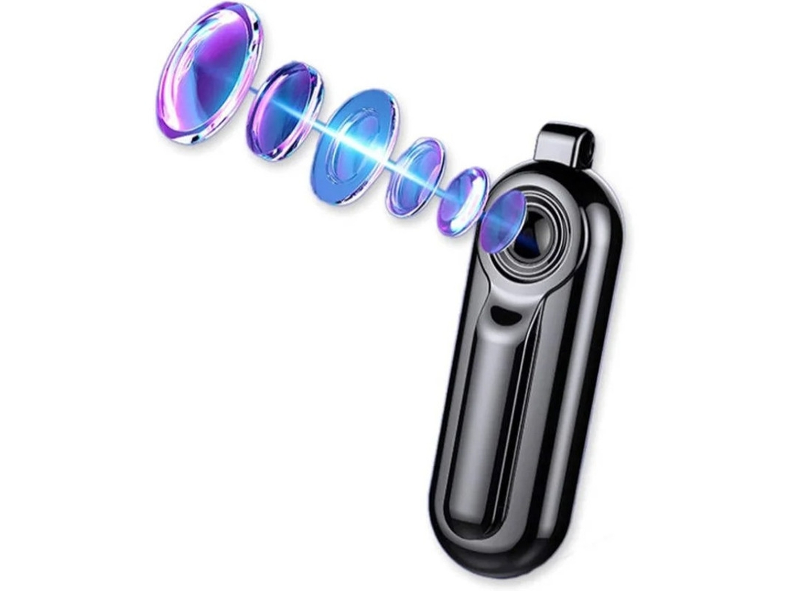 Mini cámara espía 1080p HD de 32 GB con grabadora de voz integrada, gran angular, para reuniones musicales, smartphone negro Yizhood