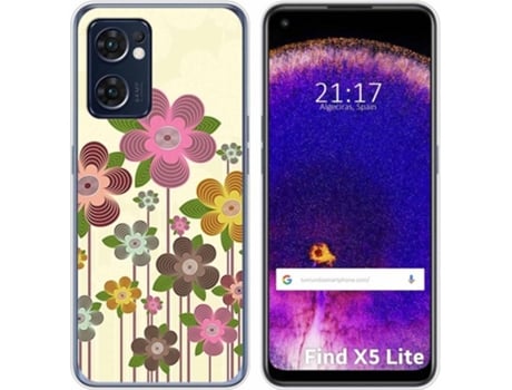 Carcasa Oppo Find X5 Lite 5G TUMUNDOSMARTPHONE Dibujos Primavera En Flor Multicolor