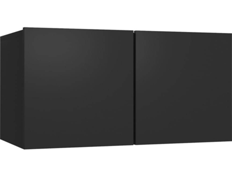 Mueble para la televisión VIDAXL Negro Madera contrachapada (60x30x30 cm)