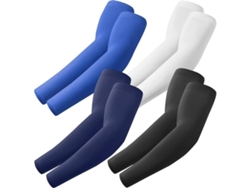 Mangas Para Brazo Exteriores 4 Pares - Protección Uv, Efecto Refrescante Y Compresión En Poliéster Transpirable Que Absorbe La Humedad