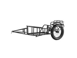 Remolque de carga para bicicletas Succebuy de 32 kg de capacidad, carrito para guardar bicicletas, marco de acero al carbono
