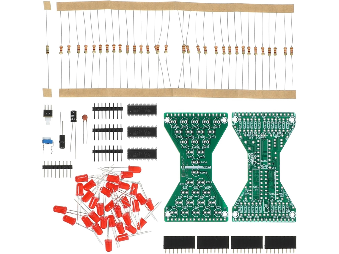 Kit Portátil De Soldadura Electrónica De Plástico Verde Para Bricolaje