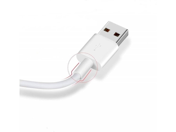 Cable de Carga Rápida GOEIK C2USB2-4A-1-B (Tipo C para USB - 1 M/2.4 A - Blanco)