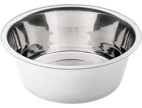 Comedero para Perros FERPLAST 118606 (Blanco - 21.3 x 7.9 cm - Acero Inox.)
