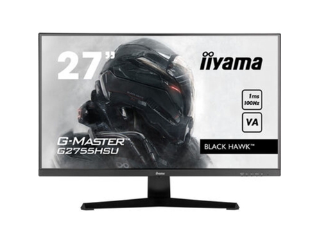 Monitor Gaming IIYAMA G2755HSU-B1 (Negro - Full HD - 27 - VA - AMD FreeSync - Flicker free - NVIDIA G-SYNC - 1 ms)