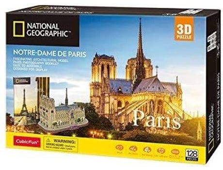 Puzzle 3D Notre Dame (Edad Minima: 8 años - 128 piezas)