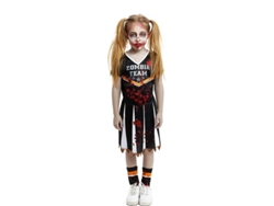 Disfraz de Animadora Zombie Team negro para niña y adolescente