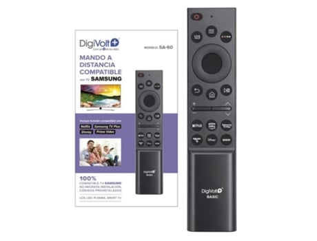 Control remoto para televisión SAMSUNG, DIGIVOLT SA-60 NEGRO
