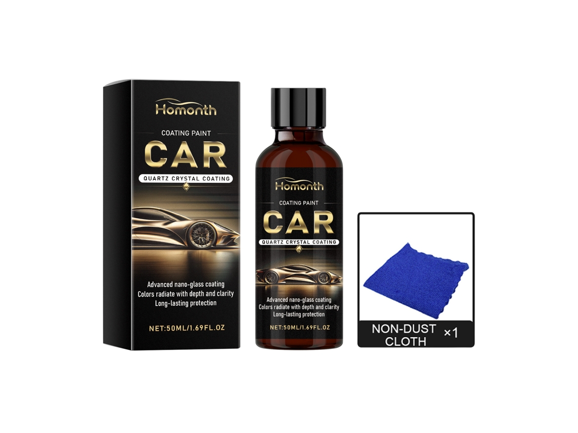 Recubrimiento nanocristalizante Homonth para la limpieza y el mantenimiento de automóviles.