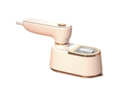Cuich Mini Iron Plancha de mano portátil Gran capacidad Antiarrugas 110v 240v Blanco roto
