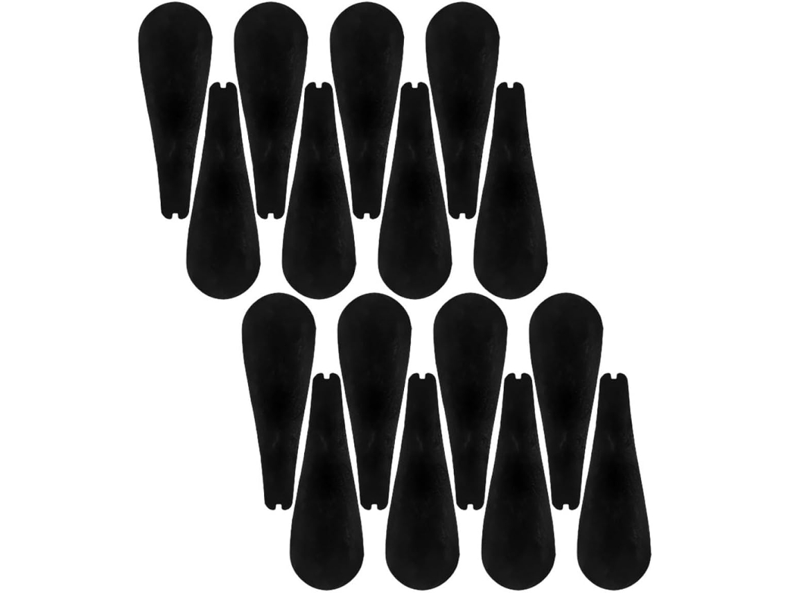 Juego 16 Hombreras Negras Aterciopeladas Perchas Diseño Engrosado Ensanchado Antideslizantes Evitan