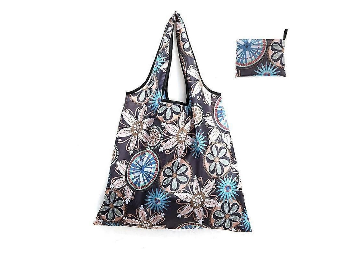 1 bolsa de la compra plegable para guardar alimentos, reciclable, ecológica, duradera y lavable GOKOCO