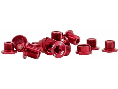 Paquete de 5 Tornillos de Aluminio BOX One 5X4 Mm (Rojo - TU)
