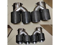 Ventilador de escape cuádruple delgado para BMW G42 M240i 2021-2023, doble boquilla silenciosa