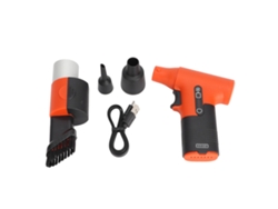 Ventilador Turbo Mini 120000rpm 50m/s Soprador de Ar Portátil 3 Velocidades Laranja