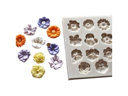 Molde de resina de silicona para flores de Vayotoy