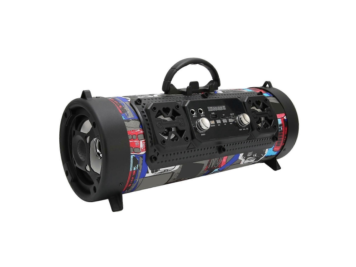 Altavoces inalámbricos Bluetooth Yunzii Graffiti RGB con subwoofer y conexión por voz, para fiestas en casa y al aire libre
