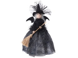 Muñeca Bruja para Decoración de Fiestas, Con Escoba Mágica NEVEANCE