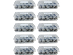 Caja de acero para cebo con 510 anzuelos altos SFUSHOS