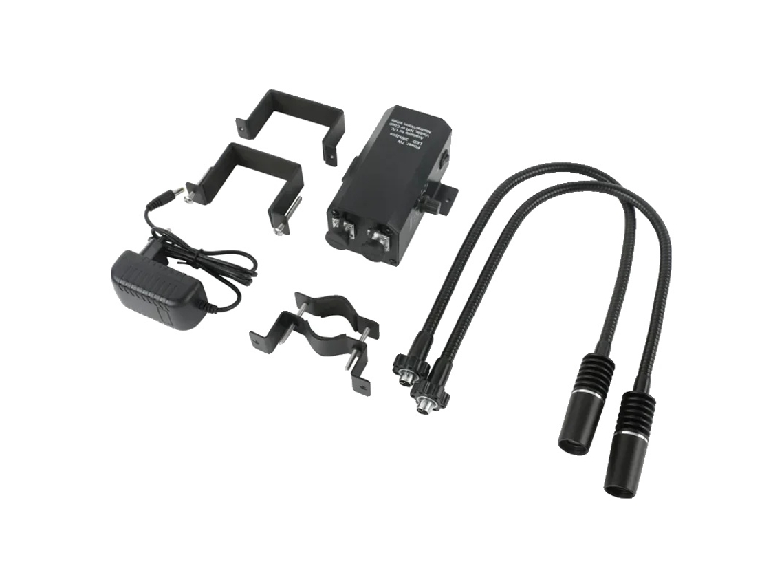 Iluminador para microscopio, cuello de cisne ajustable, alta luminosidad, tipo abrazadera OEM